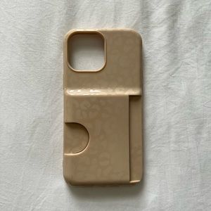 IPhone 13 Pro Max Case: Tan Leopard; includes wallet!